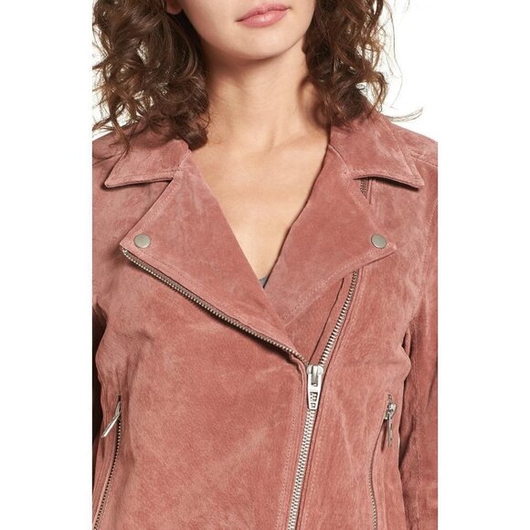 💕BLANKNYC💕 Suede Moto Jacket ~ Coral Cedar - Picture 9 of 16
